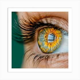 Close Up Of A Woman'S Eye Art Print