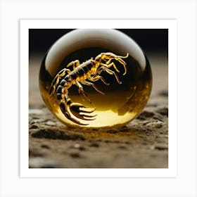 Scorpion In Glass Ball 1 Art Print