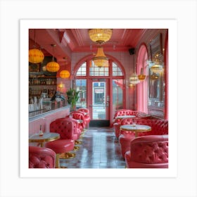 Red Velvet Bar Art Print