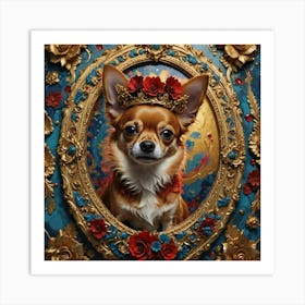 Chihuahua In A Frame Art Print