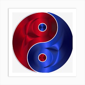 Yin Yang Symbol Eastern Asian Philosophy Art Print