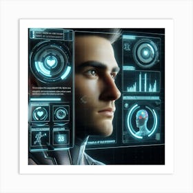 Futuristic Man 92 Art Print