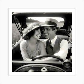 Dating Automotive Style-1928 ~Reimagined 24 Art Print