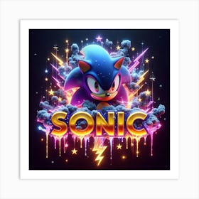 Sonic Art Print