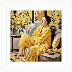 Matisse Expression Serenity Yellow Art Print 3 Art Print