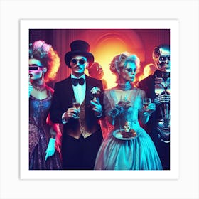 Halloween Costume Party 3 Art Print