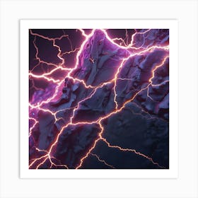 Lightning Stock Videos & Royalty-Free Footage Art Print