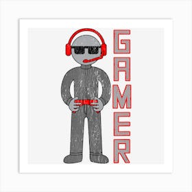 Gamer Boys Gift For The Best Video Game Player Art Print