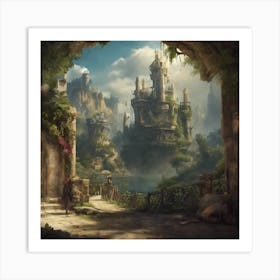 Fantasy Castle 46 Art Print