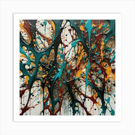 Splatter Painting Art Print