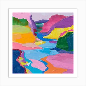 Colourful Abstract Pribaikalsky National Park Siberia 1 Art Print