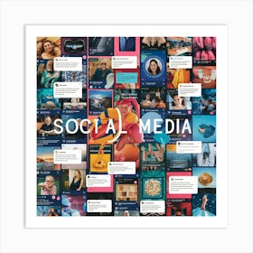 Social Media Art Print