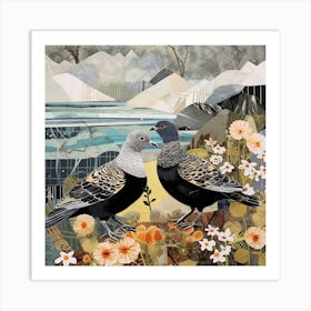 Bird In Nature Pigeon 2 Art Print