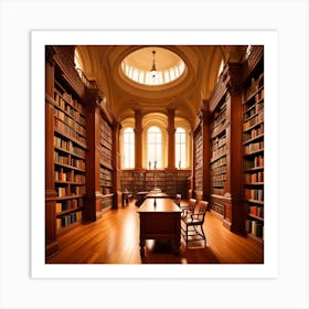 Library Stock Videos & Royalty-Free Footage Art Print