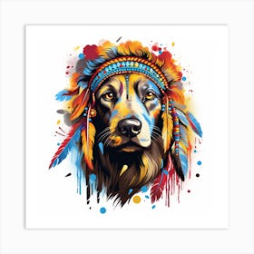 Indian Dog Art Print