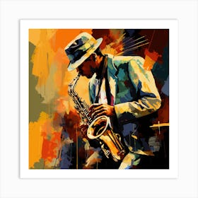 Jazz Musician 36 Art Print