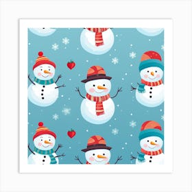 Snowmen Art Print