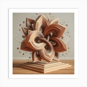 Ornate wood carving 9 Art Print