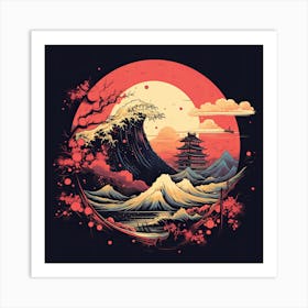 Great Wave Over Kanagawa Art Print