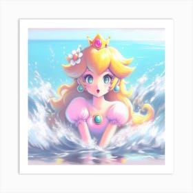 Cute Peach pastel Art Print