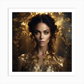 Golden Beauty 1 Art Print