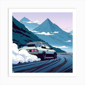 Mountain Drift Art Print