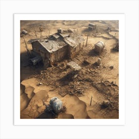 Desert Town Art Print