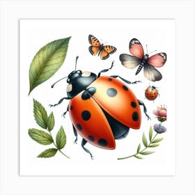 Ladybird 3 Art Print