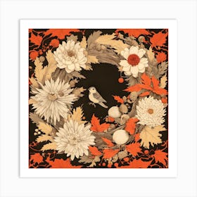 Autumn Wreath Art Print