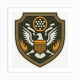 Us Air Force Badge Art Print