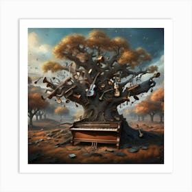 Tree Of Music Art Print