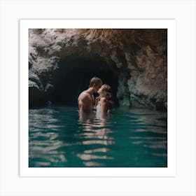 Couple In A Cave 3 Art Print