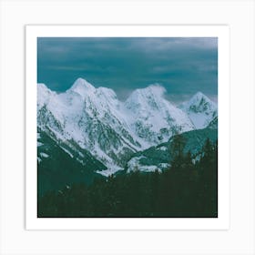 Snowy Mountains Art Print