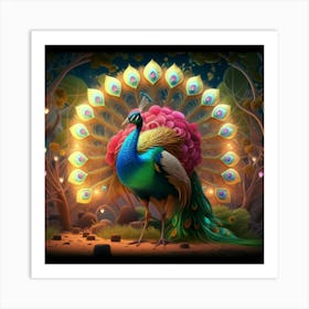 Peacock Art Print