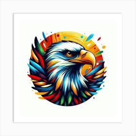 Eagle paint Art Print