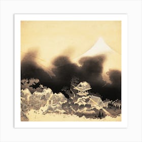 Storm In The Mountains, Katsushika Hokusai Art Print
