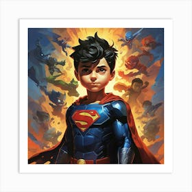 Super Shadows Boy Of Tomorrow Art Print 3 Art Print