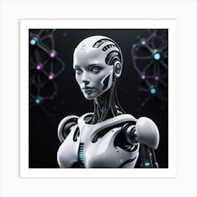 Cyborg Woman 46 Art Print