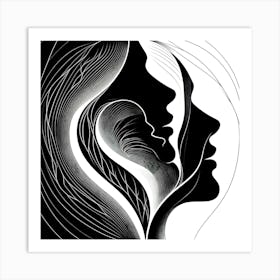 Mother And Child 10 Art Print