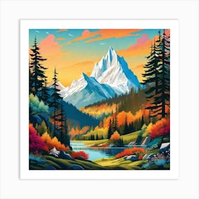 Mountain Landscape 1 Art Print