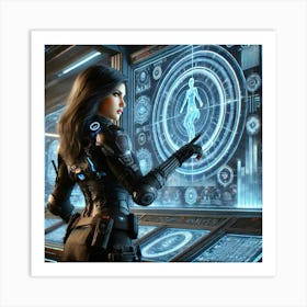 Zoya Nightshade Holographic Analysis Art Print