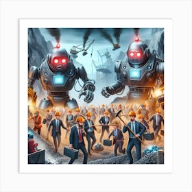 Robots that rules Art Print