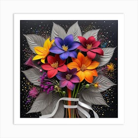 Bouquet Of Flowers 3 Art Print