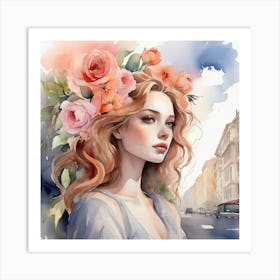 Watercolor Painting 5 Art Print