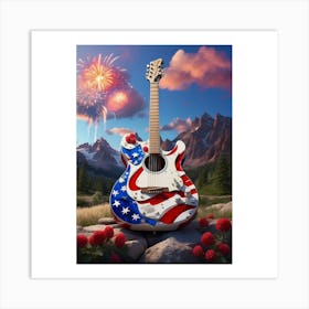 Red, White, and Blues 15 Art Print