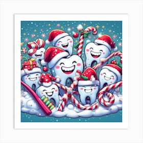 Christmas Teeth Art Print