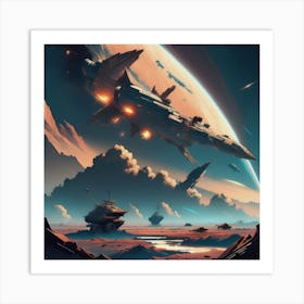 Space Exploration Art Print