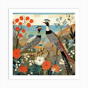 Bird In Nature Pheasant 6 Art Print