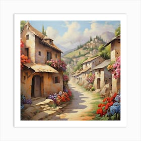 Village Road Art Print