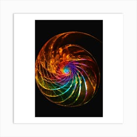 Spiral Fractal Art Print